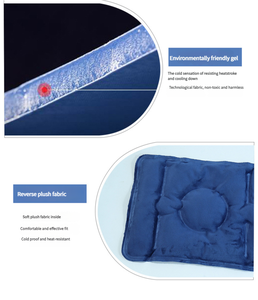 Custom Sale New Design Hot & Cold Gel Neck Cold Compress Therapy Effectively Relieve Pain Black Fabric 42x27cm 700g - Product Image 3