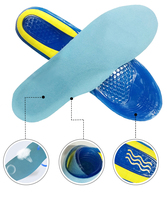 Semelles Confortables en Velours avec Gel Rafraîchissant TPE et Soutien de Voûte Plantaire en Silicone pour Chaussures de Sport et de Course – Offre Spéciale