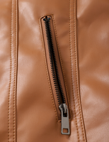 Nouvelle veste en daim style européen pour moto, imperméable, coupe-vent, écologique, fermeture éclair, coupe courte, pour femme