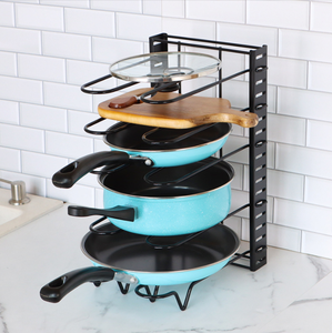 Organisateur de casseroles et poêles réglables à 5/8 niveaux pour l'organisation et le stockage de la cuisine avec 3 méthodes de bricolage - Product Image 5