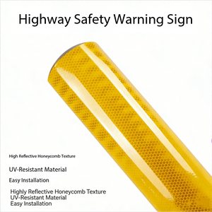 Film de signalisation routière prismatique de haute qualité, haute résistance, <span class=keywords><strong>anti</strong></span>-âge, <span class=keywords><strong>anti</strong></span>-ultraviolet, imperméable - Product Image 1