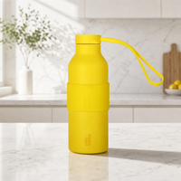 Bouteille d'eau personnalisée en acier inoxydable 304 de 500 ml, gourde isotherme pour cadeaux promotionnels et voyages