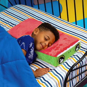 Kid's Plush Dinosaur Pillow <b>Cushion</b> Soft Toy Mat <b>For</b> Children Bedding Decor 2 To 4 Years Unisex Cotton Material - Product Image 2