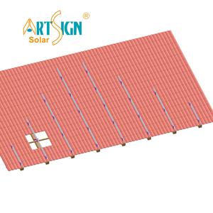 Panneau de support de montage de crochet solaire d'acier inoxydable de vente directe d'usine pour des pinces de <span class=keywords><strong>fixation</strong></span> <span class=keywords><strong>sur</strong></span> le toit de tuile - Product Image 3
