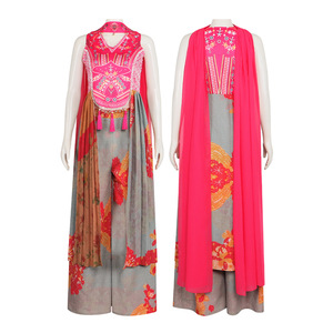 Costume de danse indien rouge pour femmes Star's Edge, robe de princesse Jasmine en polyester, déguisement d'Halloween - Product Image 4