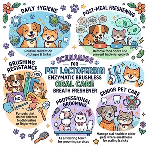 Spray buccal personnalisable pour animaux de compagnie, spray enzymatique au lactoferrine pour le nettoyage <span class=keywords><strong>dentaire</strong></span> des chiens, rafraîchisseur d'haleine sans brosse pour chats - Product Image 2