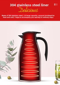 Factory Free Sample Logo Customization New Trendy Electric Insulated <strong>Kettle</strong> 304 Stainless Steel 12-24 Hours <strong>Modern</strong> Design - Product Image 6