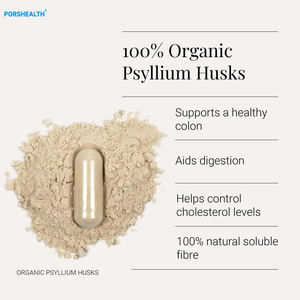 OEM ODM Organik Psyllium Kabuğu Lif Takviyesi 120 Vegan Glutensiz Kapsül Doğal Çözünür Lif 850mg Kapsül Başına - Product Image 2
