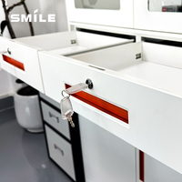 CHNSMILE OEM Armoire de rangement verticale moderne en métal avec portes vitrées, grande capacité de rangement