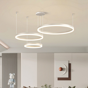 Lampadario a Anello Semplice e Creativo per Soggiorno, Lampada a Sospensione <span class=keywords><strong>LED</strong></span> di Alta Qualità per Sala da Pranzo e Camera da Letto, CE RoHS - Product Image 2