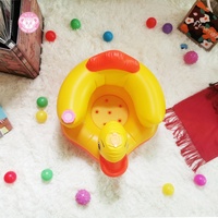 Chaise haute bébé Little Yellow Duck pliable, moderne, portable, en plastique, ensemble pour salon pour enfants