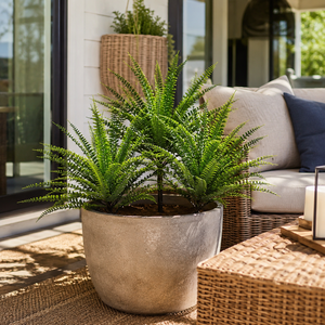 Plante artificielle de fougère de Boston de 21 pouces, résistante aux UV, fausse feuille de persan, verdure décorative pour intérieur, extérieur, jardin, bureau, vente en gros - Product Image 3