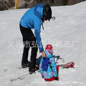 <b>Children</b> Ski Training <b>Backpack</b> Royal Blue Nylon For Kids Skiing Equipment - Product Image 3