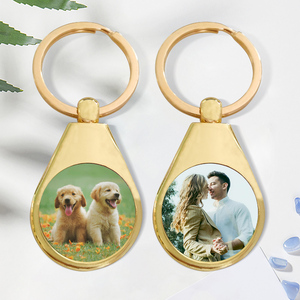 Quà tặng khuyến mãi kim loại <span class=keywords><strong>Keychain</strong></span> với logo Epoxy Keyring khắc đen DIY ảnh <span class=keywords><strong>Keychain</strong></span> - Product Image 3