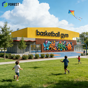 Empresa de Ingeniería Estructural para la Construcción Eficiente de Arenas de Baloncesto de Acero, Pabellón Deportivo Modular Prefabricado - Product Image 1