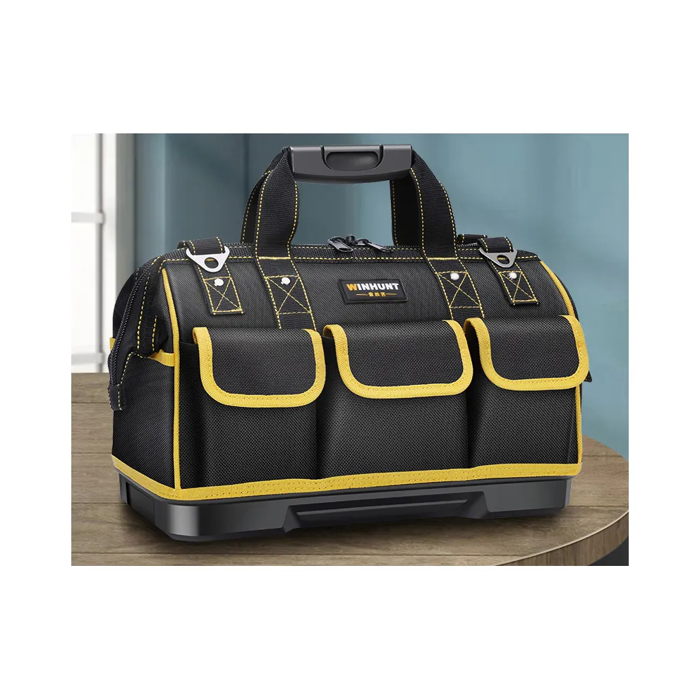 Büyük boy çok fonksiyonlu donanım onarım alet çantası elektrikçi su geçirmez Oxford aracı bel çantası çok fonksiyonlu alet çantası