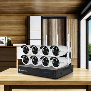 Negro 5MP Full HD Impermeable Wi-Fi Seguridad inalámbrica CCTV Cámara IP Kit 8 Channel <span class=keywords><strong>Array</strong></span> LED OEM/ODM Compatible con certificación ROHS - Product Image 6