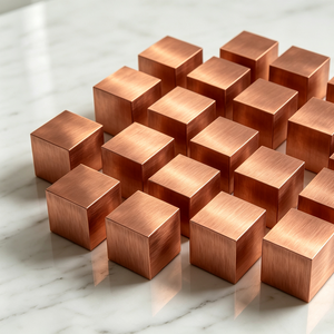 1.5" 38.1mm Copper Cube 99.9% Pure Cu Periodic <b>Table</b> Element Cube Engraved Density Metal Block for Science Education Display - Product Image 4