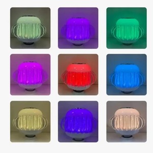 RGB âm nhạc ánh sáng bóng đèn trắng ánh sáng màu điều khiển từ xa bầu không khí ánh sáng bóng đèn với Loa thông minh Bluetooth E27 <span class=keywords><strong>LED</strong></span> bóng đèn - Product Image 3