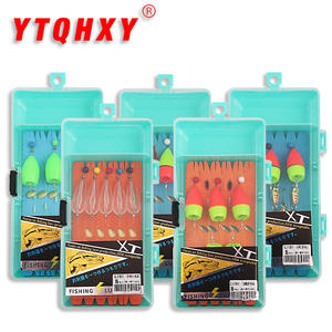 Kit de leurres pour la pêche au bar en eau douce, accessoires de pêche avec des spinners et des appâts à queue bouclée, boîte de rangement à 5 couches - Product Image 2