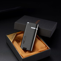 Encendedor de Antorcha Recargable de Doble Llama Recta, Mini Llama Azul, para Cigarros y Cigarrillos, Ecológico, Regalo para Fiestas, Logotipo Personalizado, Venta al Por Mayor