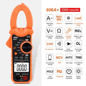 Pinza Amperimétrica Digital VICTOR 606A+ de 5999 Lecturas, 600A CA, 600V, NCV, Detección de Cable Bajo Tensión, Linterna, Multímetro de Baja Impedancia - Product Image 2