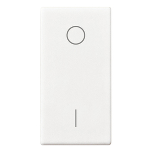 1M Button White O/I Symbol Wall <b>Switch</b> 4.4 In Length 2.2 In Width 0.8 In Height - Product Image 1