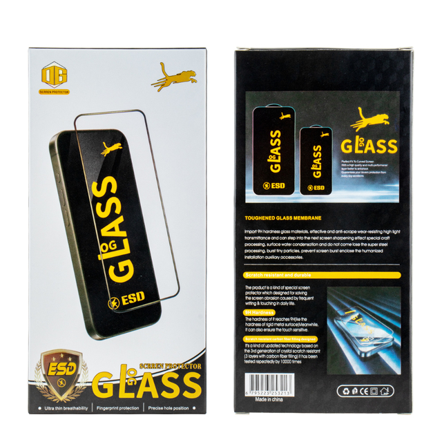 New Popular High Aluminum Clear Glass Dust-proof Super Arc Screen Protector for iphone 17 Tempered Glass with Packaging