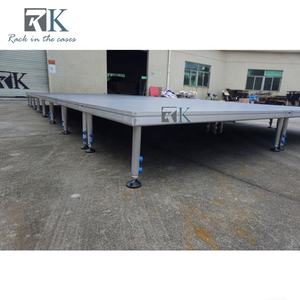 Plataforma de Madera de 4 pies x 8 pies, Instalación Rápida, Cuatro Patas de Aluminio, Suministros para Escenarios - Product Image 3