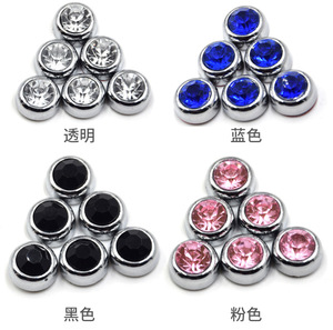 ชุดตกแต่งช่องแอร์รถยนต์ 6 ชิ้น สไตล์โมเดิร์น ผลิตจากพลาสติก ABS ประดับคริสตัลเทียม ตกแต่งภายในรถยนต์ ปรับแต่งได้ตามต้องการ - Product Image 2