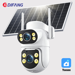 Caméra de sécurité extérieure solaire 4G AOV 8MP PTZ Panoramique/Inclinaison avec audio bidirectionnel, détection de mouvement, capteur CMOS grand angle et stockage Cloud - Product Image 1