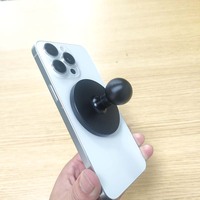 Support de téléphone de bureau en alliage d'aluminium magnétique puissant avec rotule de 1 pouce pour les séries 16/15/14, rotation à 360 degrés, hauteur réglable, flexible