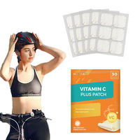 Patchs Transdermiques de Vitamine C 2026 OEM ODM en Film PE, 30 Pièces, Auto-Adhésifs, Soutien Énergétique, Étiquette Privée Personnalisée