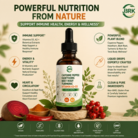 Compléments Alimentaires Liquides Oraux OEM/ODM D3 K2 en Vrac VascuFlow Poivre de Cayenne, Aubépine, Racine de Betterave, Curcuma, Vitamine K2+D3