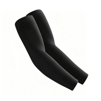 Manchons de compression en nylon noir personnalisés pour le gaming – Manchon de bras de jeu à faible friction pour une performance fluide, idéal pour les joueurs d'e-sport