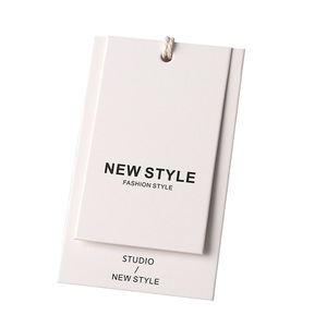 <strong>Custom</strong> Eco-Friendly Embossed Paper Roll Shape Clothing Tags with Logo for Garment <strong>Labels</strong> - Product Image 2