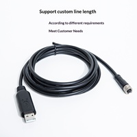 Cable de Comunicación Serial RS232 RS485 con Conector Tipo-C M8 de Fábrica, Conductor de Cobre Libre de Oxígeno para Cámara Industrial
