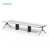 Mobilier de bureau 20 personnes Table de conférence exécutive chaise bureau table de bureau mobilier commercial Table de salle de réunion