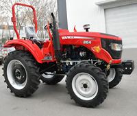Tracteur 804 neuf, 4 roues motrices, machine agricole, fabrication chinoise, 80 chevaux, tracteur à roues pour travaux sur le terrain