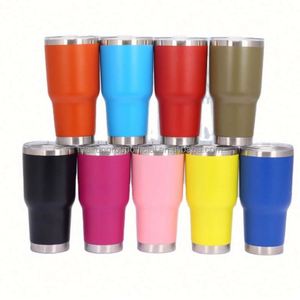 Gobelets isothermes minimalistes de 30 oz avec logo personnalisé, à double paroi, écologiques, compatibles lave-vaisselle et micro-ondes, de qualité alimentaire, pour le café en voyage - Product Image 1