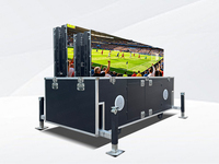 Écran LED mobile couleur pleine JCT PFC-12MW P3.91mm avec système de levage hydraulique, système de lecture vidéo complet pour utilisation en intérieur/extérieur