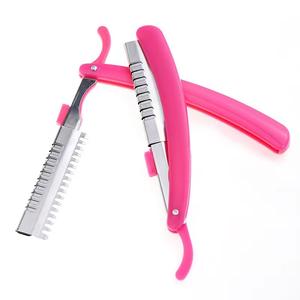 Giá rẻ bán buôn Salon gấp râu cạo dao cạo có thể gập lại lưỡi thép không gỉ Tóc Dao cạo tóc cắt lưỡi cho nam giới - Product Image 2