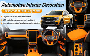 แผงเกียร์คอนโซลกลาง, ฝาครอบช่องลมระบายอากาศด้านหลังเหมาะสำหรับ Ford Ranger 2024อุปกรณ์ตกแต่งภายใน<span class=keywords><strong>รถ</strong></span>ยนต์ - Product Image 5