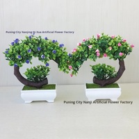 Plante artificielle en pot petit arbre fausse verdure pot en plastique maison bureau décoration de mariage écologique longue durée floral