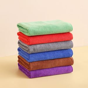 Paño de Limpieza de Microfibra de Alta Calidad al por Mayor, de Secado Rápido, Toalla de Lavado de Autos de Fibra Suave, Diferentes Colores, para Pulir Pisos y Vidrios - Product Image 1
