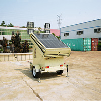 LICHO Solar-Diesel DC-betriebener Mobiler Beleuchtungsturm IP65 Metallhalogenidlampe 5-9M für Notbeleuchtung 3 Jahre Garantie 50000