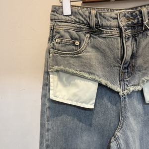 <span class=keywords><strong>Jeans</strong></span> larghi larghi a vita alta pantaloni lunghi Casual strappati da <span class=keywords><strong>donna</strong></span> alla moda - Product Image 6