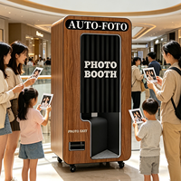 Mesin Foto Booth Korea All-in-one dengan Printer, Selfie, DSLR, Casing Vintage, Mesin Vending, PhotoBooth Remote, Teknologi Tinggi, Pemasok Perlengkapan Pesta