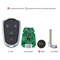 Autel IKEYGM004AL IKEY 4 Boutons Smart Key pour GM Cadillac Utilisé avec Altra Car Key Programmer OBD2 Scanner KM100 IM508 IM608S II