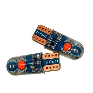 Ampoule LED T10 COB 4SMD W5W 194 168 à double couleur rouge et bleu, clignotante, en gel de silice, pour éclairage intérieur et plaque d'immatriculation, 12V - Product Image 4